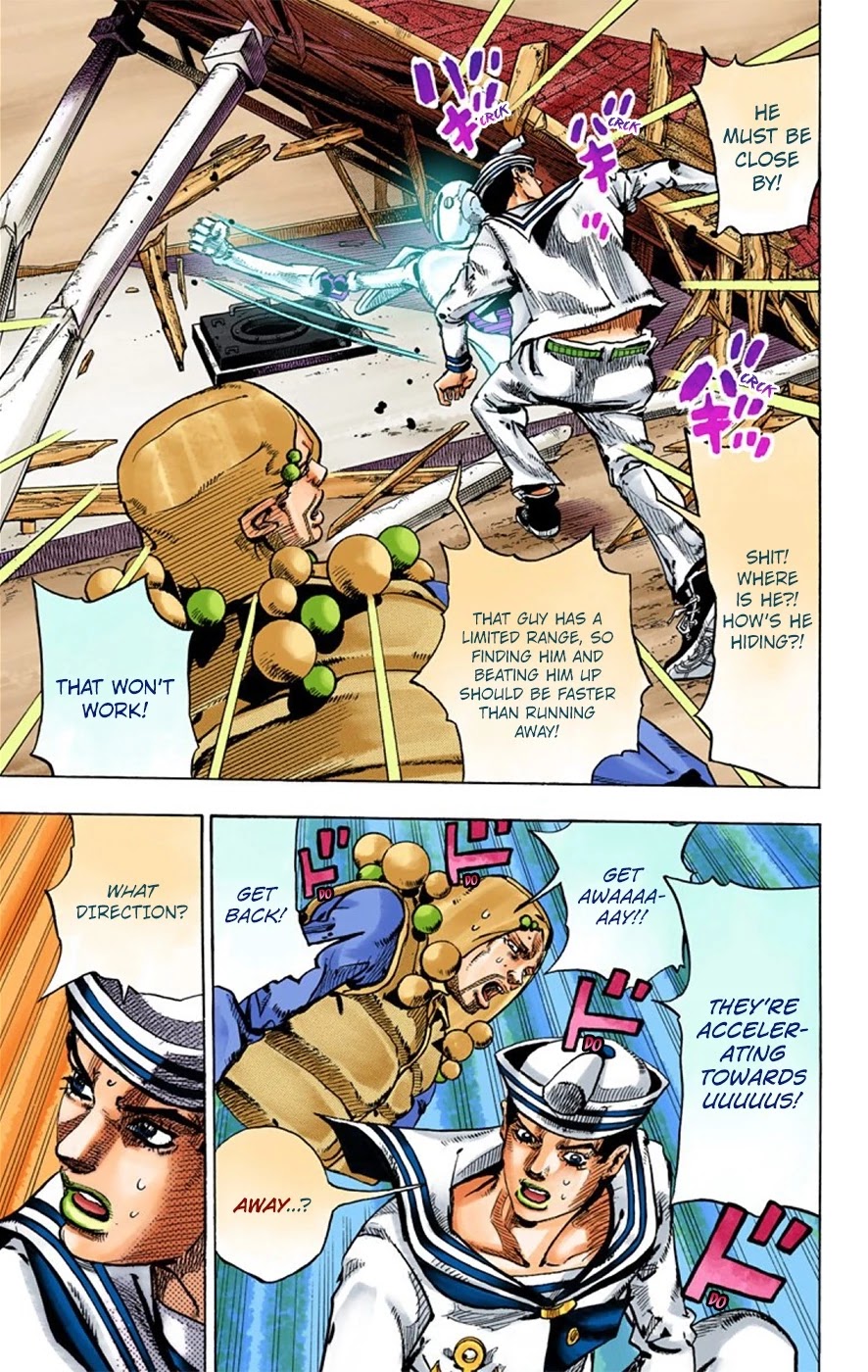 JoJo's Bizarre Adventure Part 8 - JoJolion (Official Colored) Chapter 28 page 32 - Chapter 28: Norisuke Higashikata, Tsurugi Higashikata, and Yotsuyu Yayagiyama Part 2