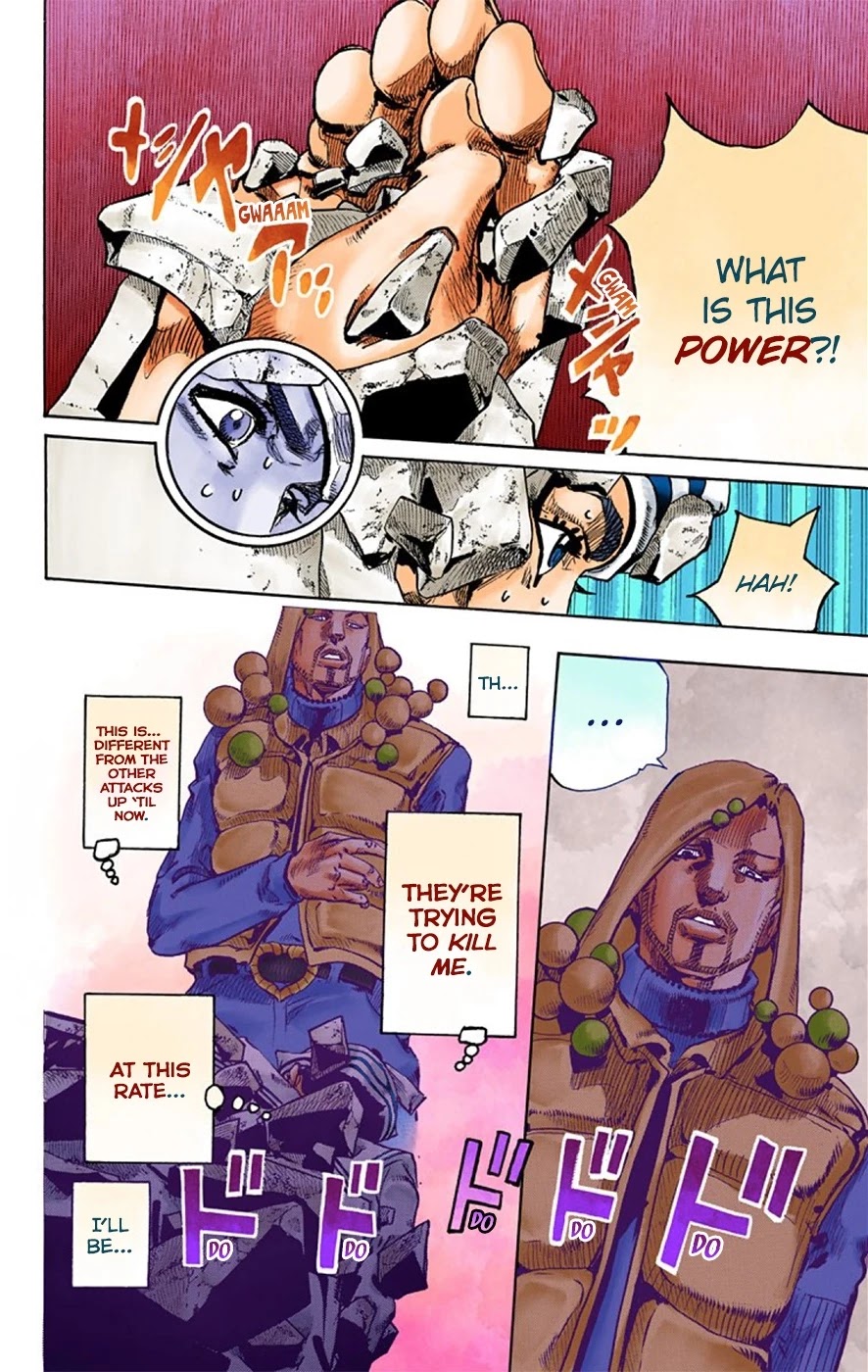 JoJo's Bizarre Adventure Part 8 - JoJolion (Official Colored) Chapter 28 page 7 - Chapter 28: Norisuke Higashikata, Tsurugi Higashikata, and Yotsuyu Yayagiyama Part 2