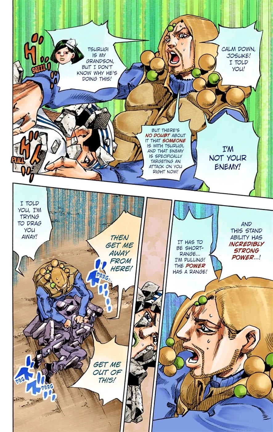 JoJo's Bizarre Adventure Part 8 - JoJolion (Official Colored) Chapter 28 page 9 - Chapter 28: Norisuke Higashikata, Tsurugi Higashikata, and Yotsuyu Yayagiyama Part 2