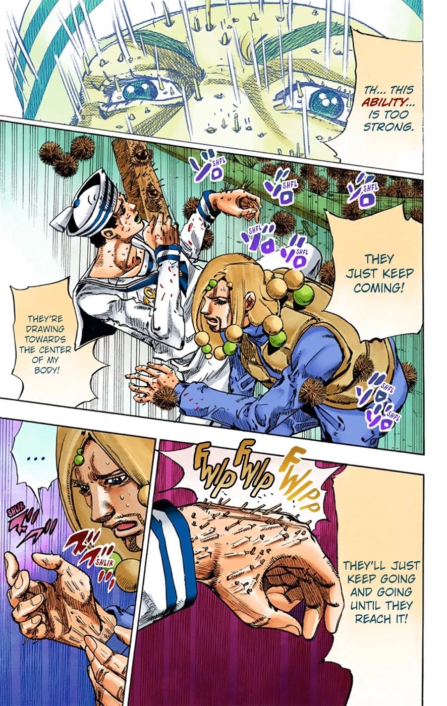JoJo's Bizarre Adventure Part 8 - JoJolion (Official Colored) Chapter 29 page 11 - Chapter 29: Norisuke Higashikata, Tsurugi Higashikata, and Yotsuyu Yayagiyama Part 3