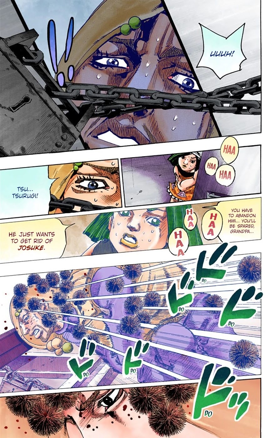 JoJo's Bizarre Adventure Part 8 - JoJolion (Official Colored) Chapter 29 page 15 - Chapter 29: Norisuke Higashikata, Tsurugi Higashikata, and Yotsuyu Yayagiyama Part 3