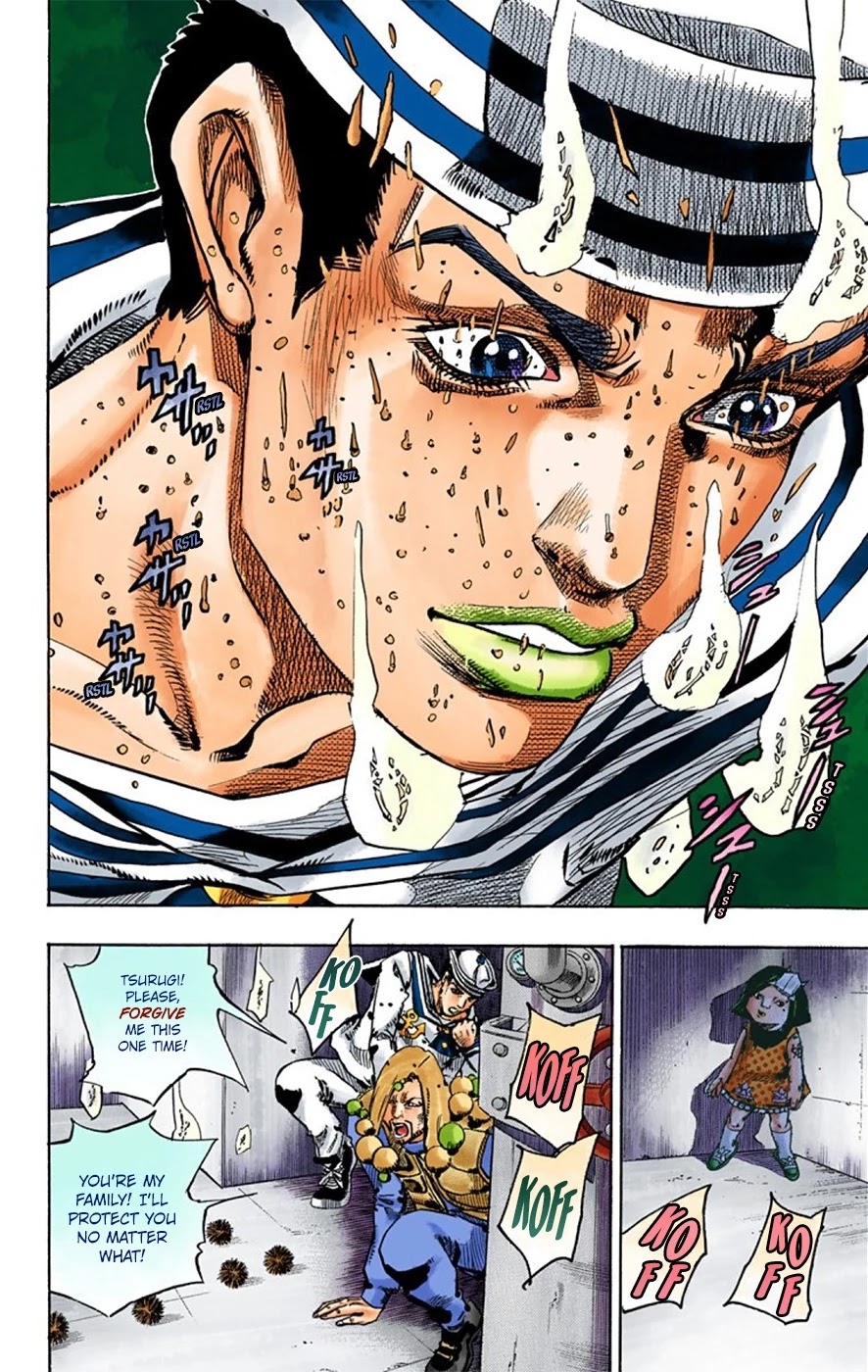 JoJo's Bizarre Adventure Part 8 - JoJolion (Official Colored) Chapter 29 page 24 - Chapter 29: Norisuke Higashikata, Tsurugi Higashikata, and Yotsuyu Yayagiyama Part 3