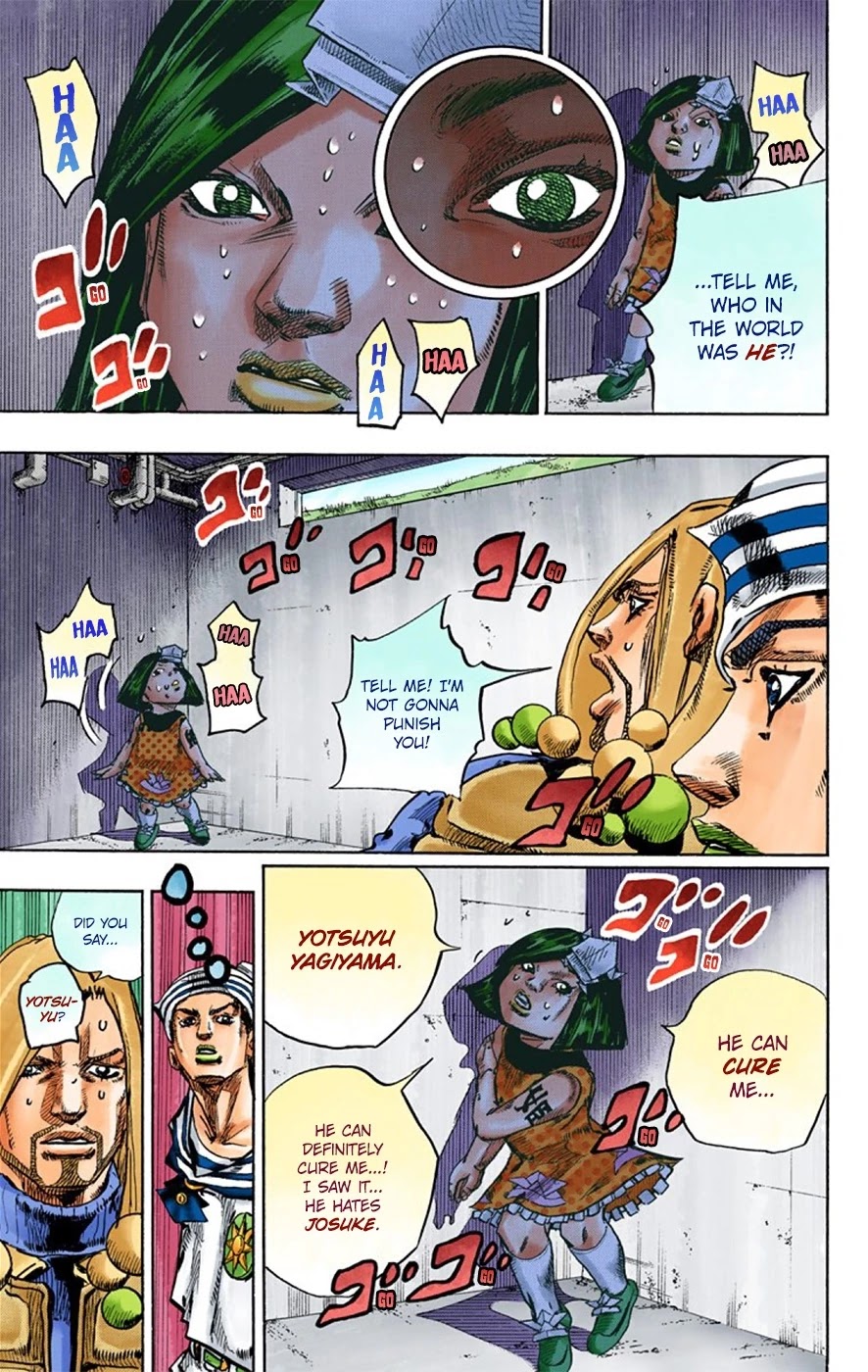 JoJo's Bizarre Adventure Part 8 - JoJolion (Official Colored) Chapter 29 page 25 - Chapter 29: Norisuke Higashikata, Tsurugi Higashikata, and Yotsuyu Yayagiyama Part 3
