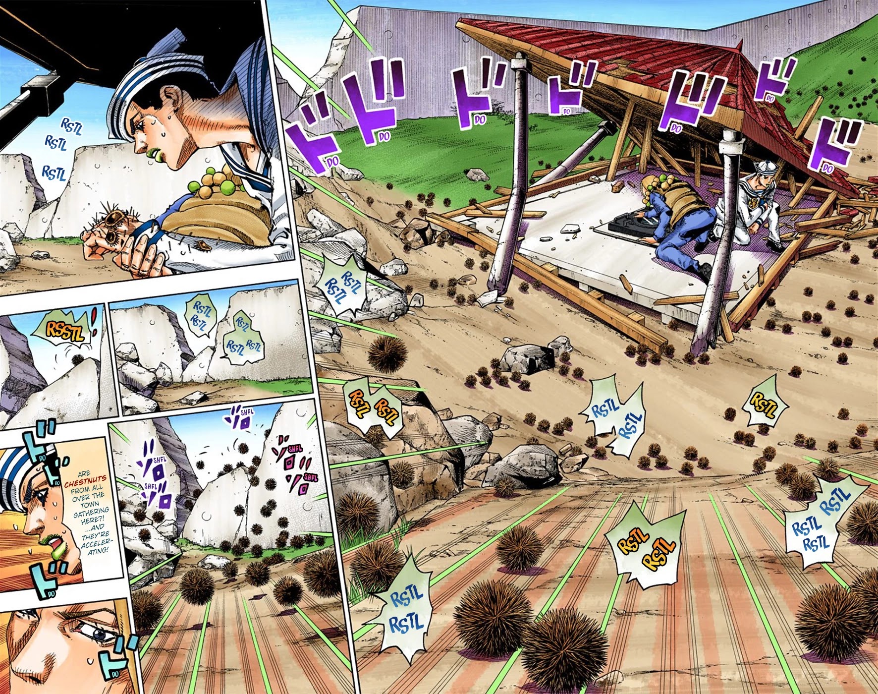 JoJo's Bizarre Adventure Part 8 - JoJolion (Official Colored) Chapter 29 page 6 - Chapter 29: Norisuke Higashikata, Tsurugi Higashikata, and Yotsuyu Yayagiyama Part 3
