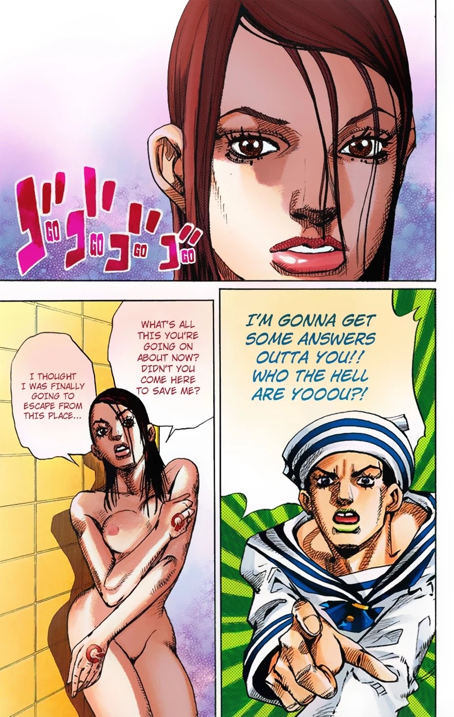 JoJo's Bizarre Adventure Part 8 - JoJolion (Official Colored) Chapter 3 page 27 - Chapter 3: Soft & Wet Part 2