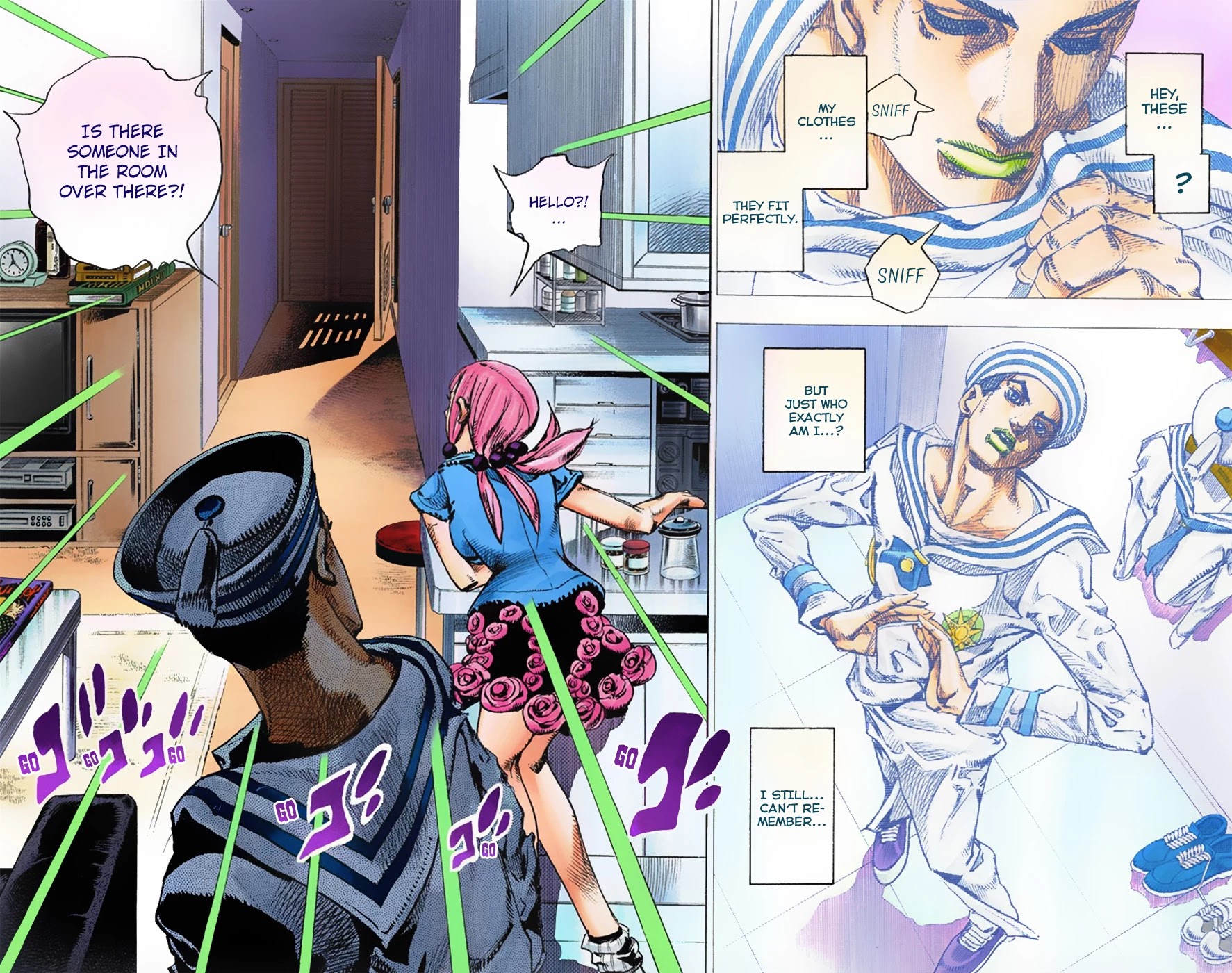 JoJo's Bizarre Adventure Part 8 - JoJolion (Official Colored) Chapter 3 page 3 - Chapter 3: Soft & Wet Part 2