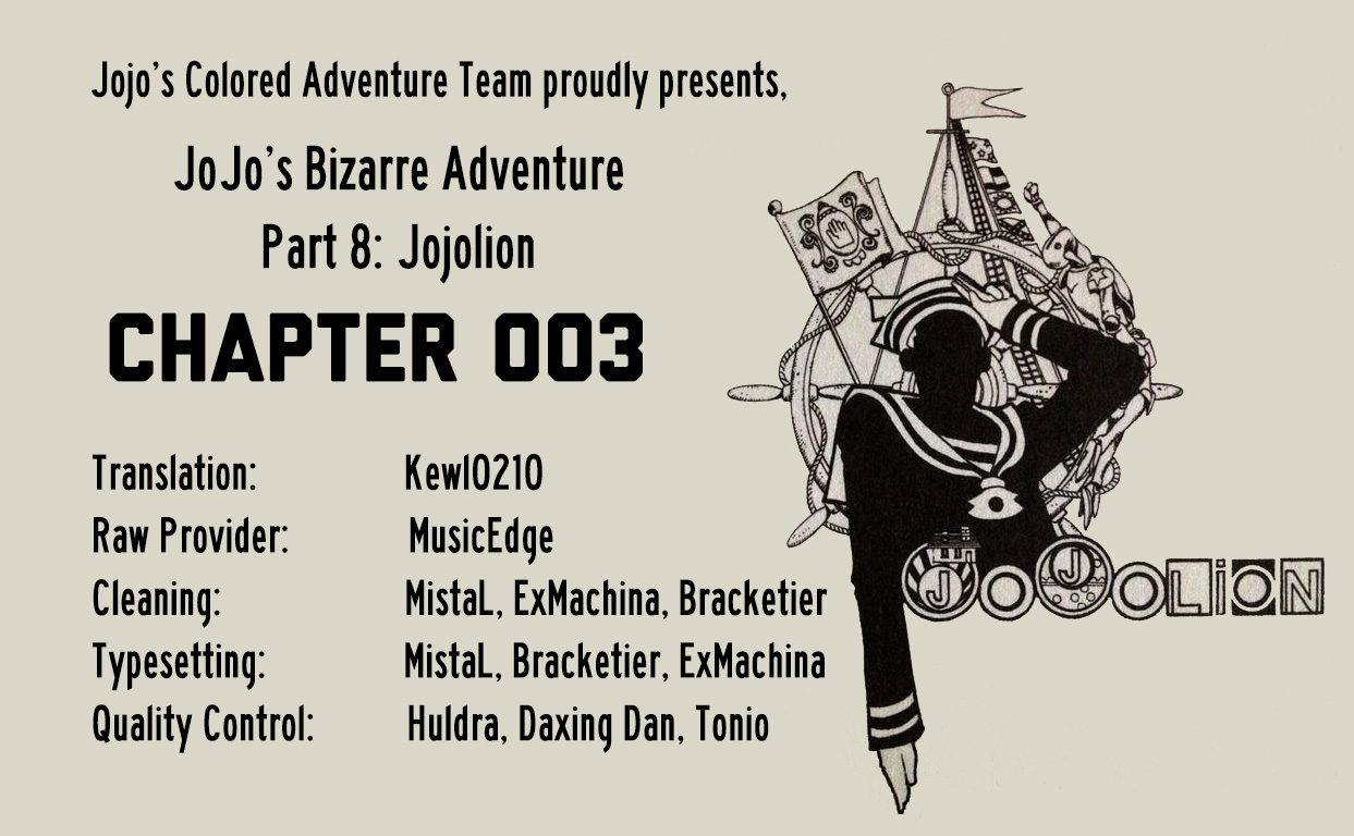 JoJo's Bizarre Adventure Part 8 - JoJolion (Official Colored) Chapter 3 page 34 - Chapter 3: Soft & Wet Part 2
