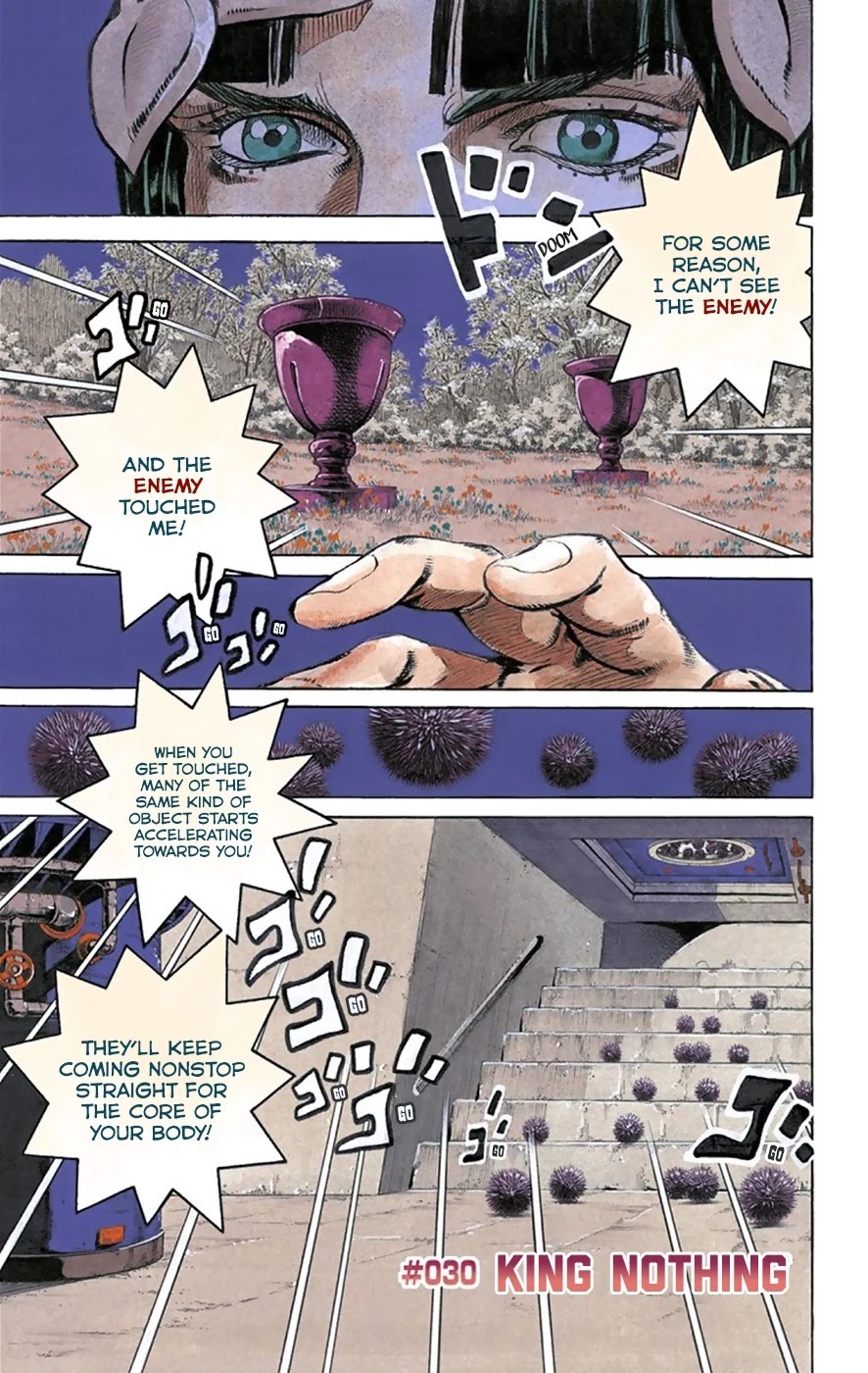 JoJo's Bizarre Adventure Part 8 - JoJolion (Official Colored) Chapter 30 page 2 - Chapter 30: King Nothing