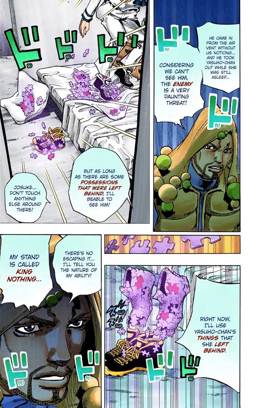 JoJo's Bizarre Adventure Part 8 - JoJolion (Official Colored) Chapter 30 page 22 - Chapter 30: King Nothing