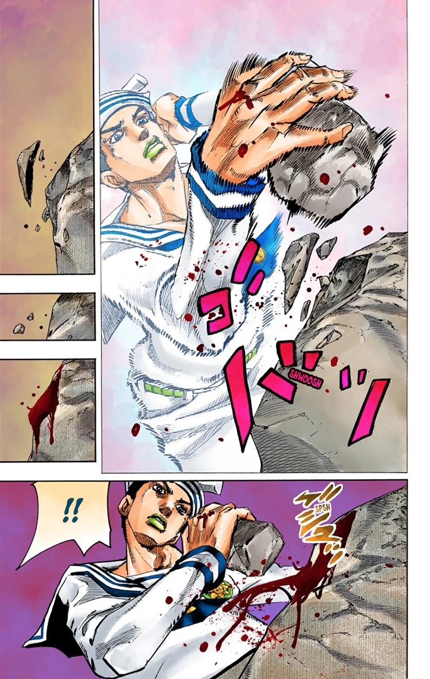 JoJo's Bizarre Adventure Part 8 - JoJolion (Official Colored) Chapter 31 page 19 - Chapter 31: "I am a Rock" Part 1