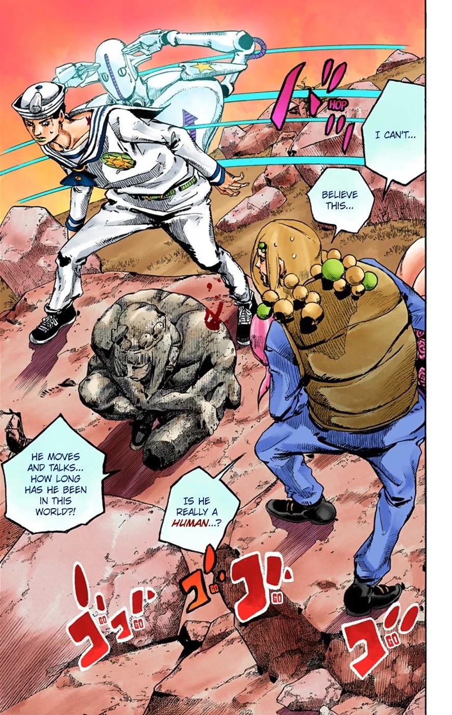 JoJo's Bizarre Adventure Part 8 - JoJolion (Official Colored) Chapter 31 page 21 - Chapter 31: "I am a Rock" Part 1