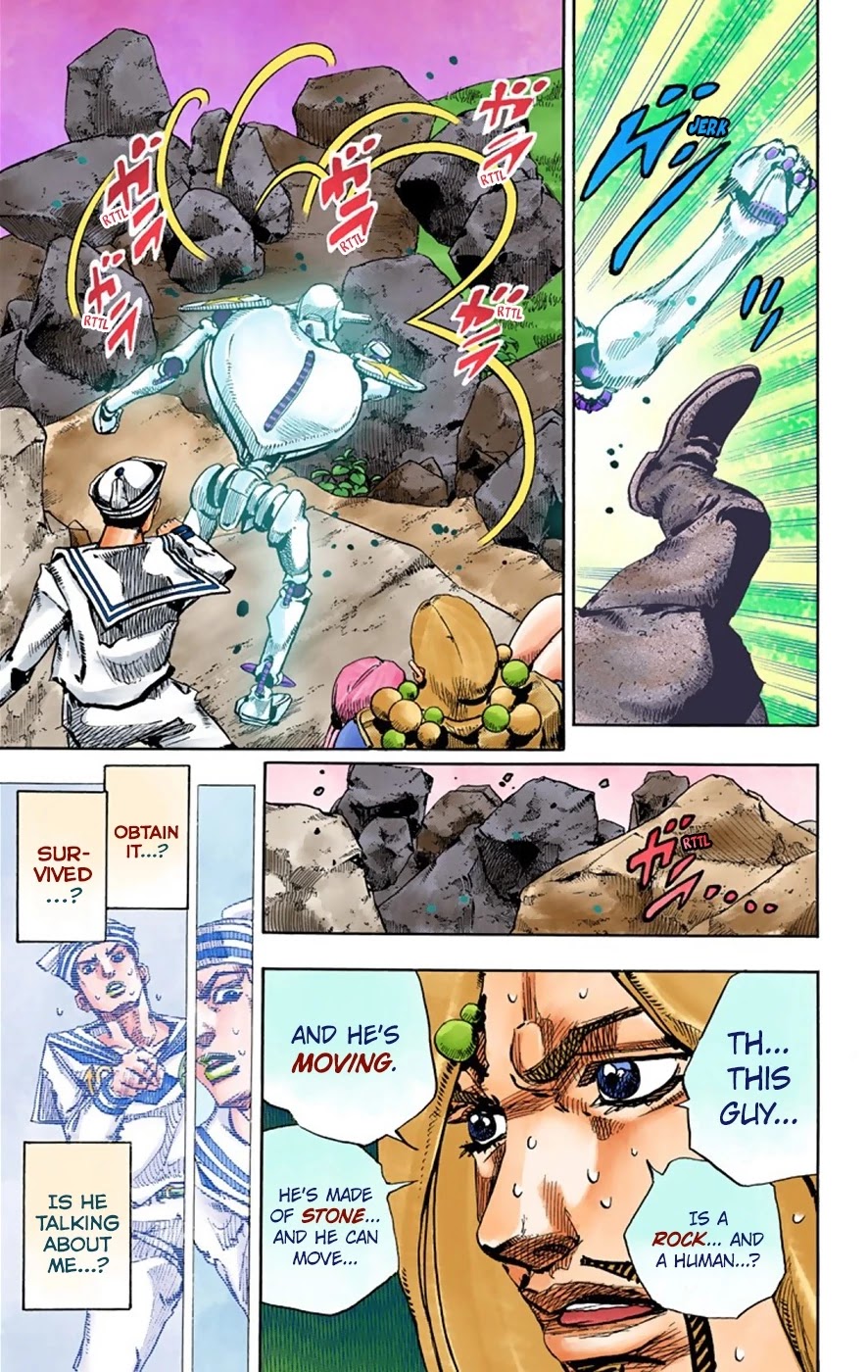 JoJo's Bizarre Adventure Part 8 - JoJolion (Official Colored) Chapter 31 page 32 - Chapter 31: "I am a Rock" Part 1