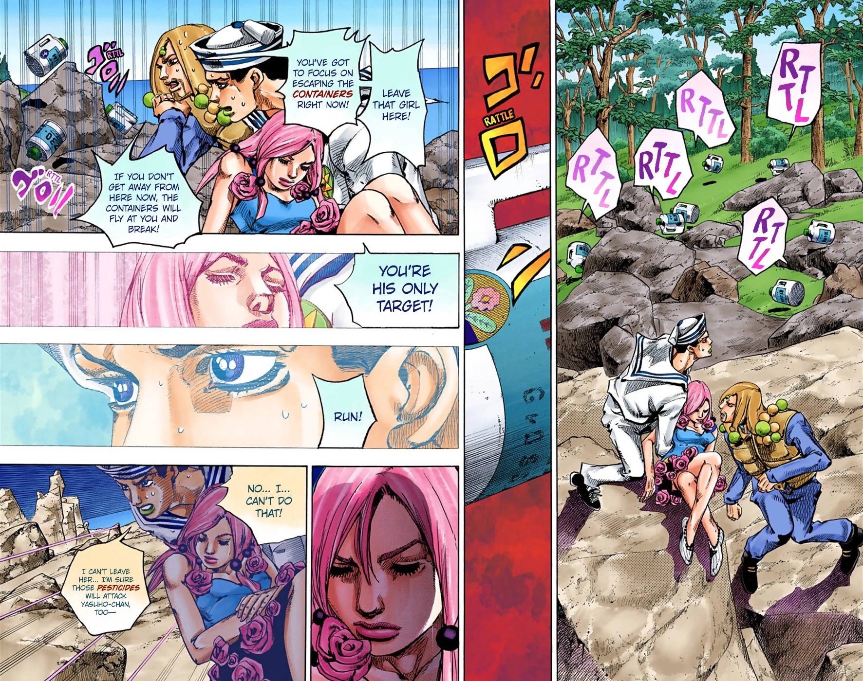 JoJo's Bizarre Adventure Part 8 - JoJolion (Official Colored) Chapter 31 page 33 - Chapter 31: "I am a Rock" Part 1