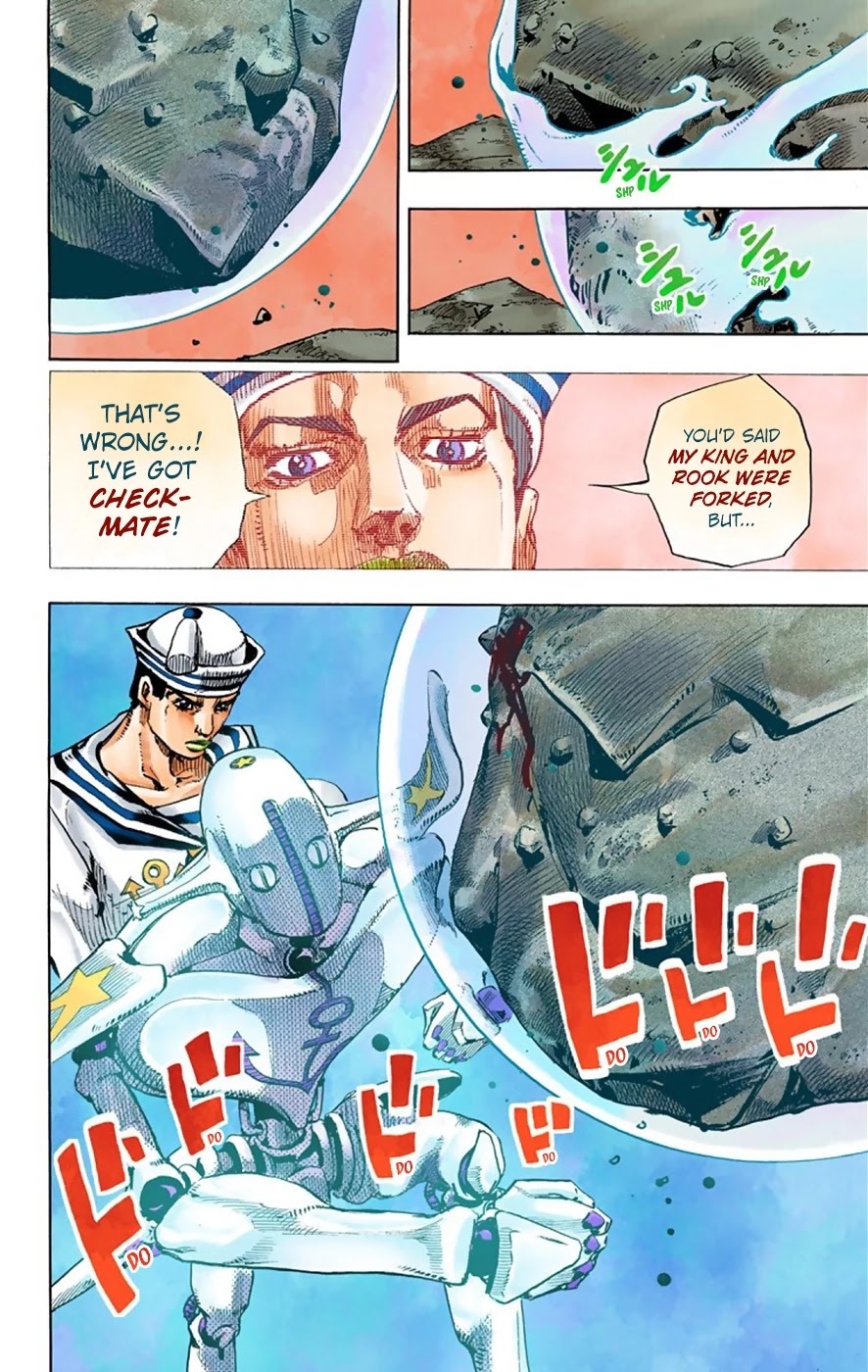 JoJo's Bizarre Adventure Part 8 - JoJolion (Official Colored) Chapter 31 page 38 - Chapter 31: "I am a Rock" Part 1