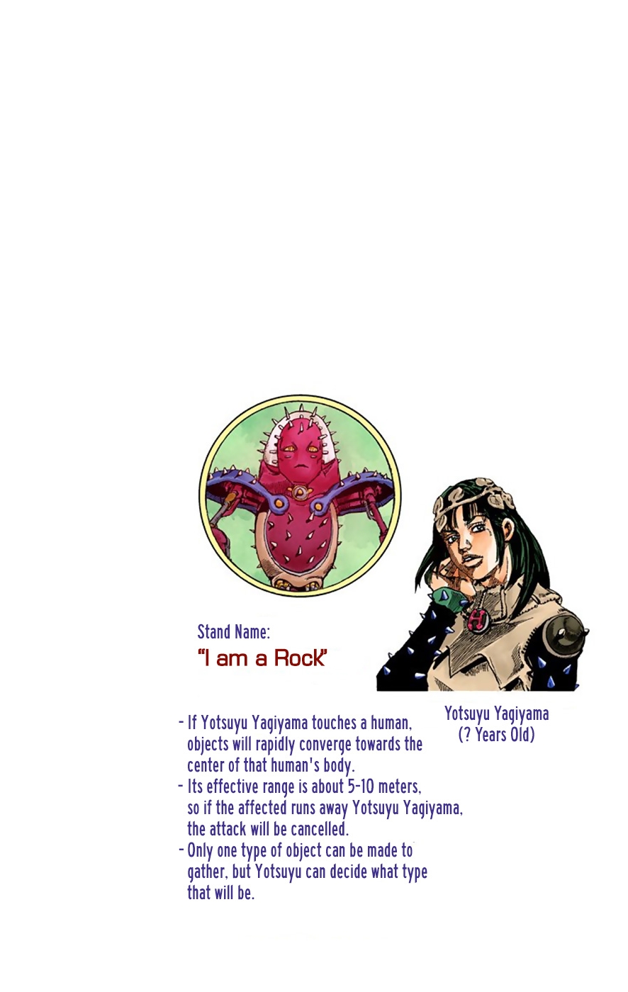 JoJo's Bizarre Adventure Part 8 - JoJolion (Official Colored) Chapter 32 page 1 - Chapter 32: "I am a Rock" Part 2