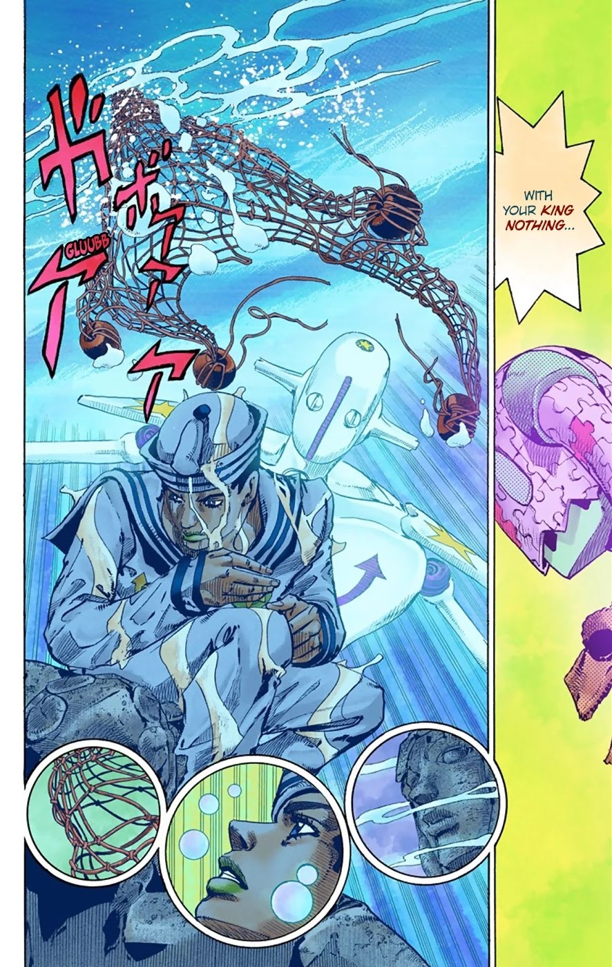 JoJo's Bizarre Adventure Part 8 - JoJolion (Official Colored) Chapter 32 page 13 - Chapter 32: "I am a Rock" Part 2
