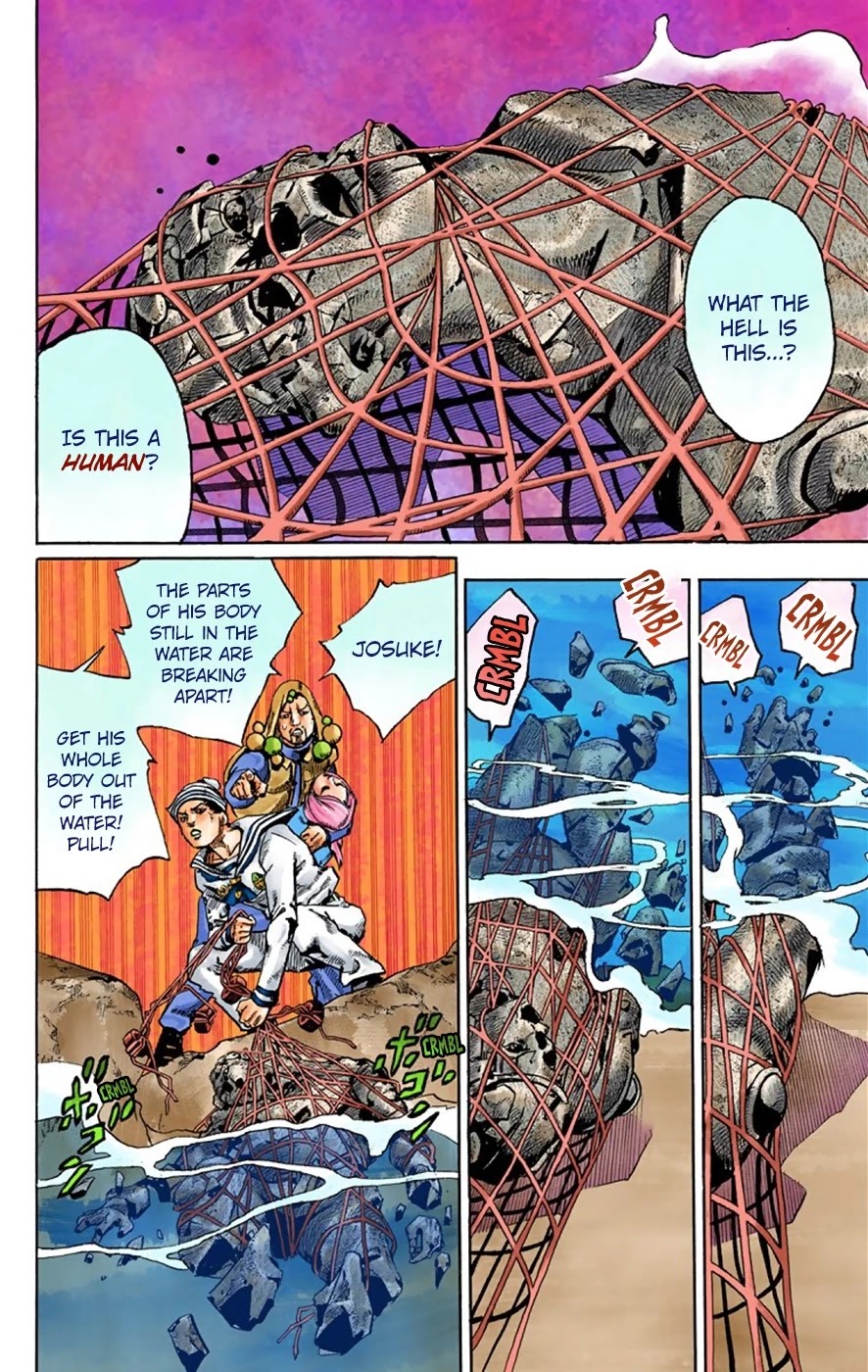 JoJo's Bizarre Adventure Part 8 - JoJolion (Official Colored) Chapter 32 page 27 - Chapter 32: "I am a Rock" Part 2