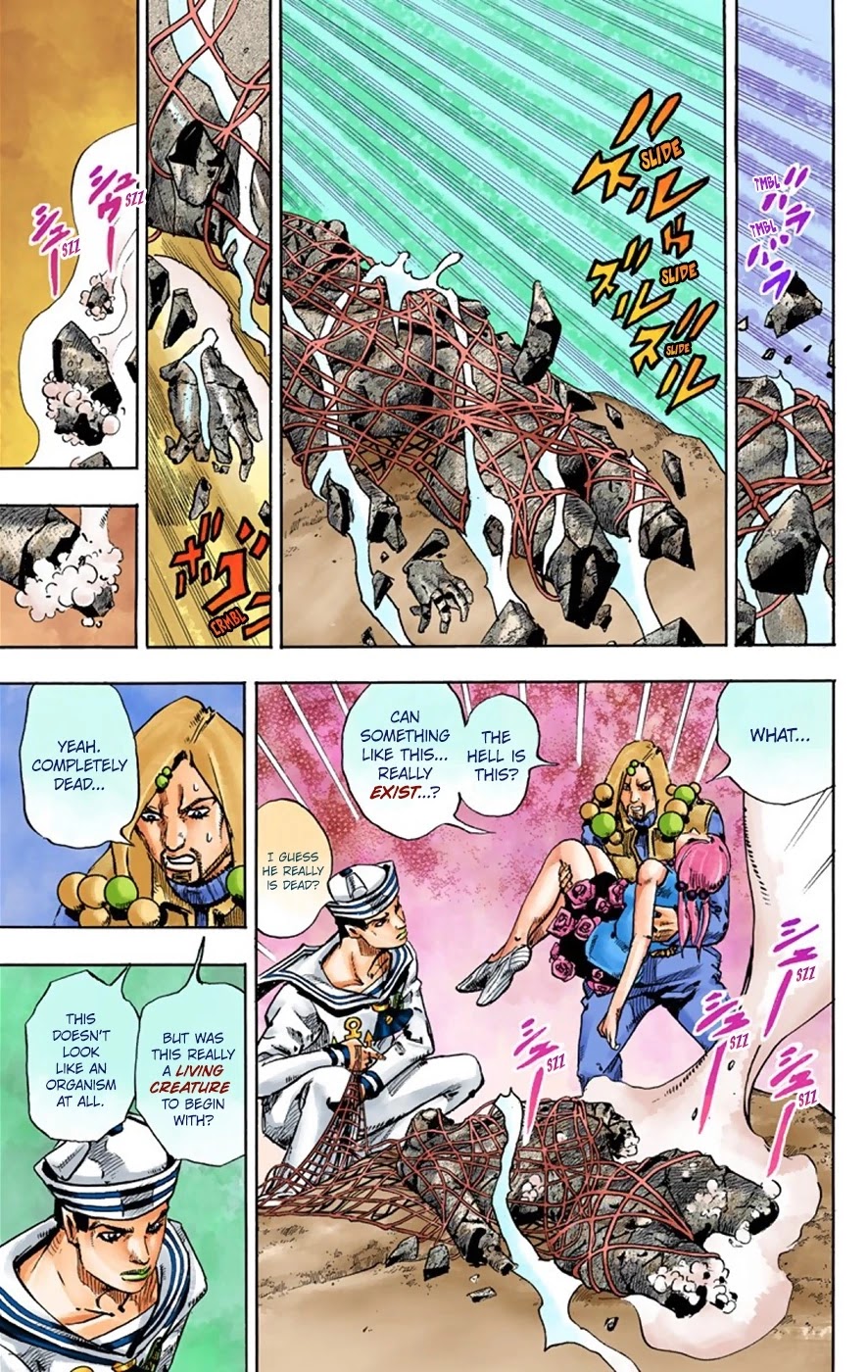 JoJo's Bizarre Adventure Part 8 - JoJolion (Official Colored) Chapter 32 page 28 - Chapter 32: "I am a Rock" Part 2