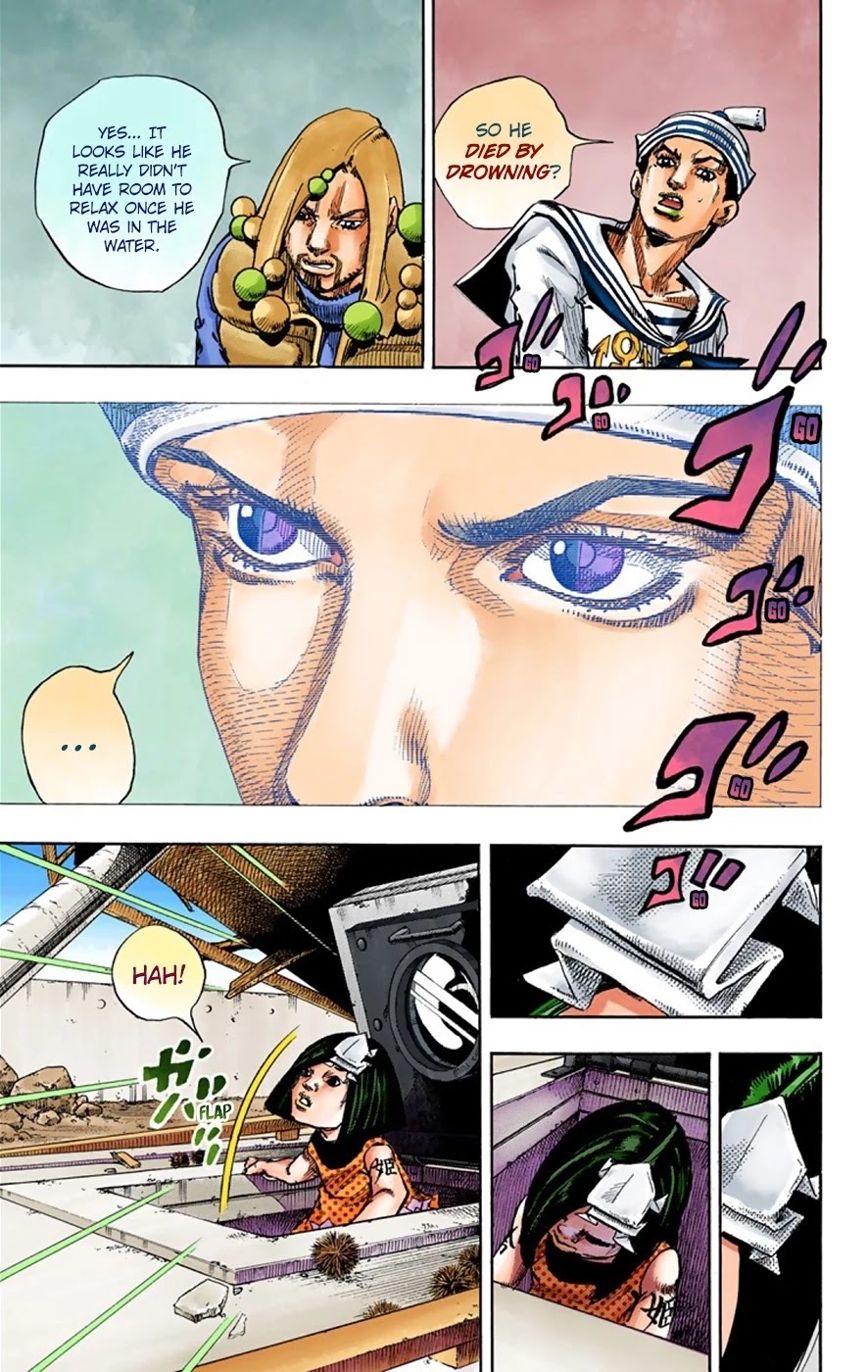 JoJo's Bizarre Adventure Part 8 - JoJolion (Official Colored) Chapter 32 page 30 - Chapter 32: "I am a Rock" Part 2