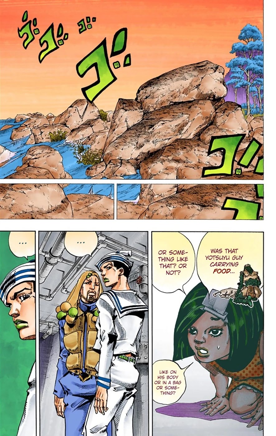 JoJo's Bizarre Adventure Part 8 - JoJolion (Official Colored) Chapter 32 page 37 - Chapter 32: "I am a Rock" Part 2