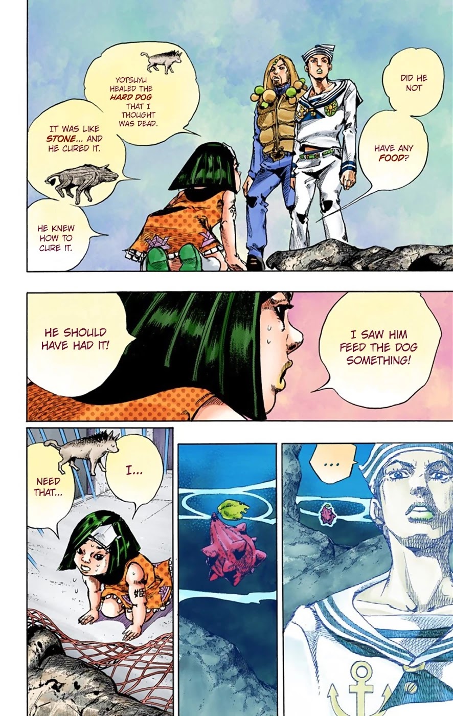 JoJo's Bizarre Adventure Part 8 - JoJolion (Official Colored) Chapter 32 page 38 - Chapter 32: "I am a Rock" Part 2