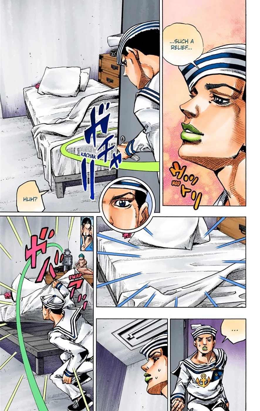 JoJo's Bizarre Adventure Part 8 - JoJolion (Official Colored) Chapter 33 page 10 - Chapter 33: Josuke! Go to the Higashikata Fruit Parlor!