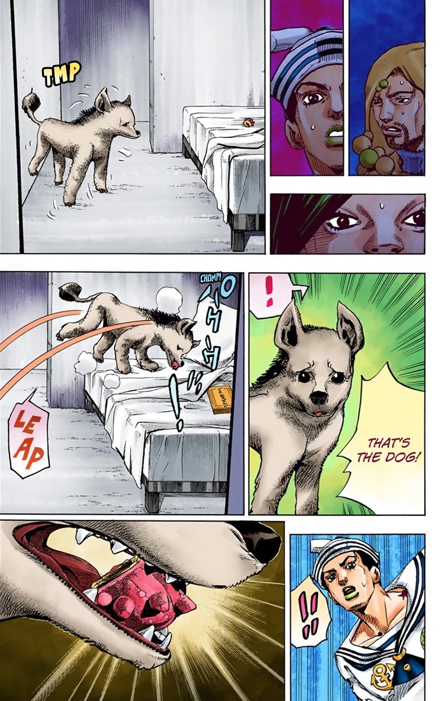 JoJo's Bizarre Adventure Part 8 - JoJolion (Official Colored) Chapter 33 page 16 - Chapter 33: Josuke! Go to the Higashikata Fruit Parlor!