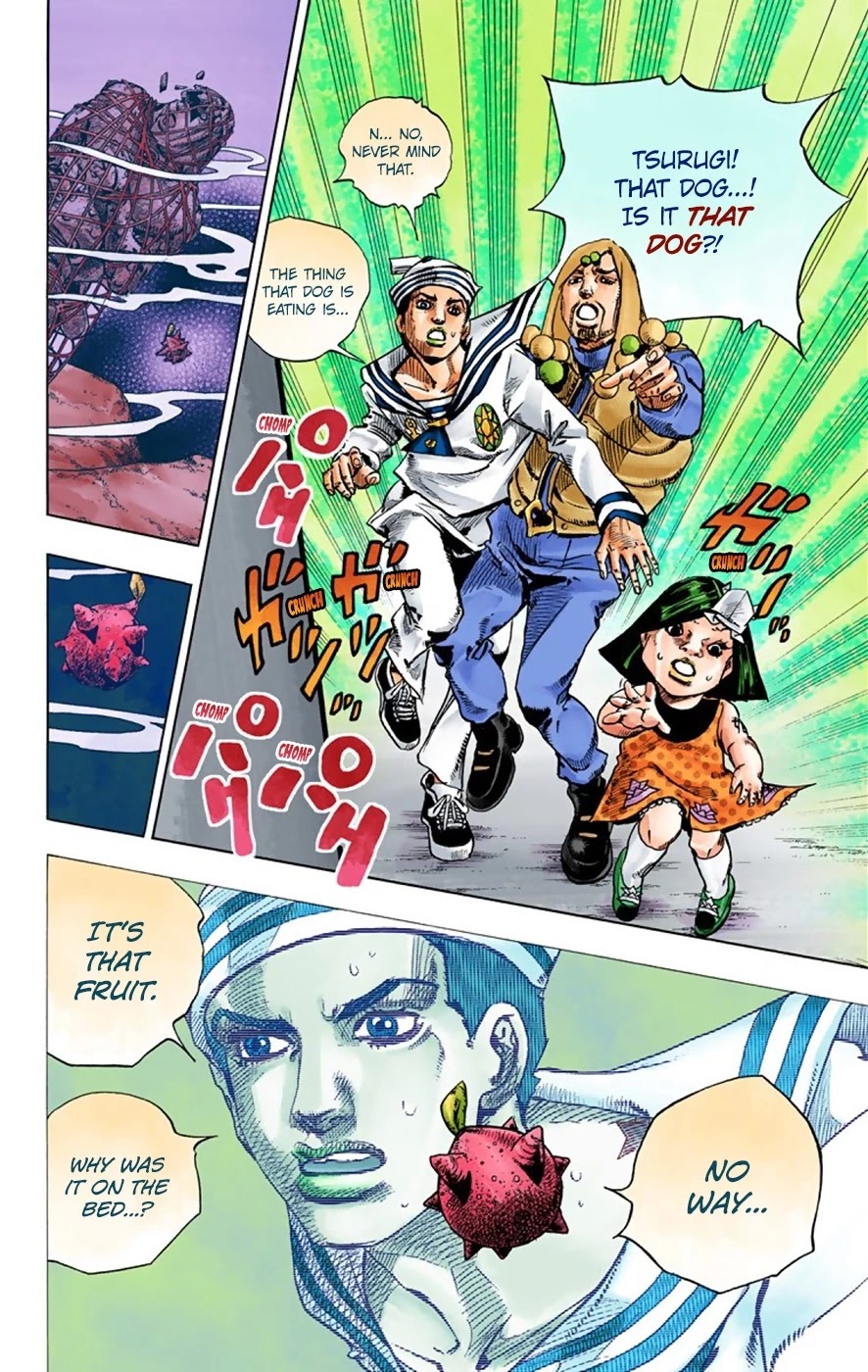 JoJo's Bizarre Adventure Part 8 - JoJolion (Official Colored) Chapter 33 page 17 - Chapter 33: Josuke! Go to the Higashikata Fruit Parlor!