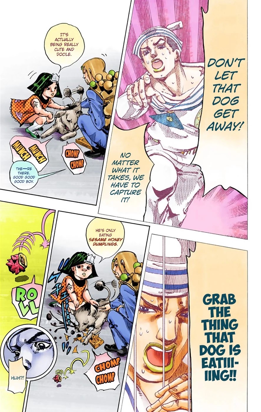 JoJo's Bizarre Adventure Part 8 - JoJolion (Official Colored) Chapter 33 page 18 - Chapter 33: Josuke! Go to the Higashikata Fruit Parlor!