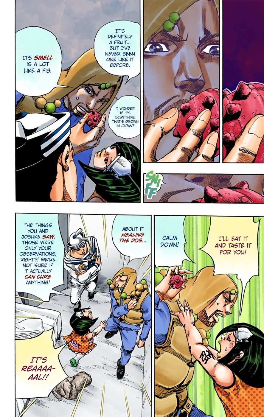 JoJo's Bizarre Adventure Part 8 - JoJolion (Official Colored) Chapter 33 page 21 - Chapter 33: Josuke! Go to the Higashikata Fruit Parlor!