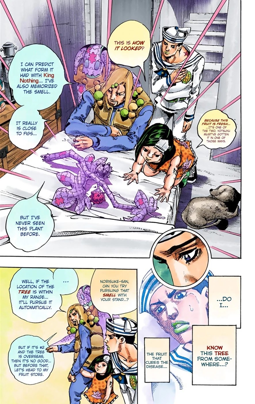 JoJo's Bizarre Adventure Part 8 - JoJolion (Official Colored) Chapter 33 page 24 - Chapter 33: Josuke! Go to the Higashikata Fruit Parlor!