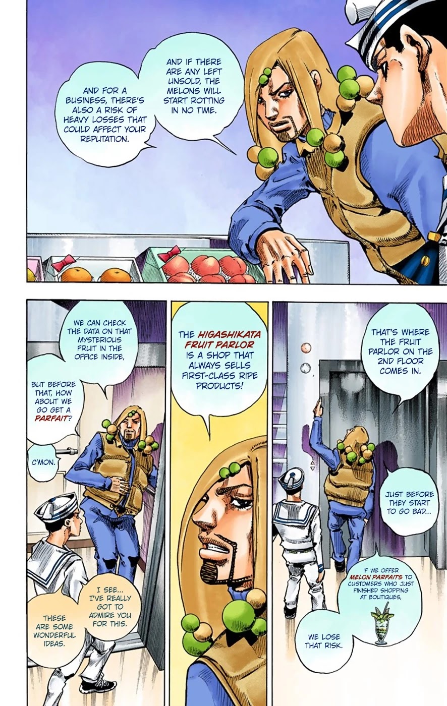 JoJo's Bizarre Adventure Part 8 - JoJolion (Official Colored) Chapter 33 page 29 - Chapter 33: Josuke! Go to the Higashikata Fruit Parlor!