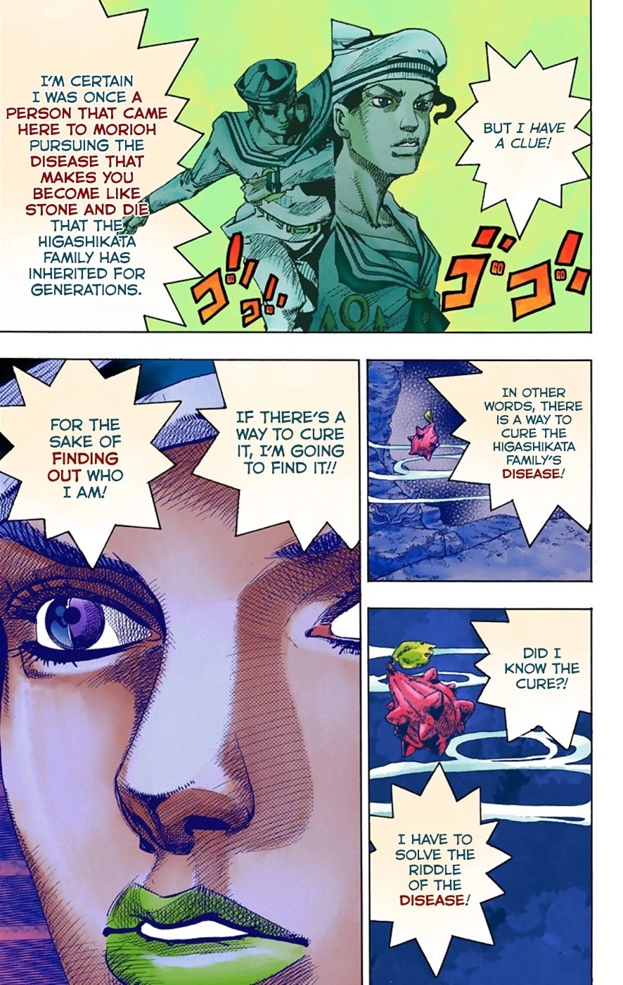 JoJo's Bizarre Adventure Part 8 - JoJolion (Official Colored) Chapter 33 page 6 - Chapter 33: Josuke! Go to the Higashikata Fruit Parlor!