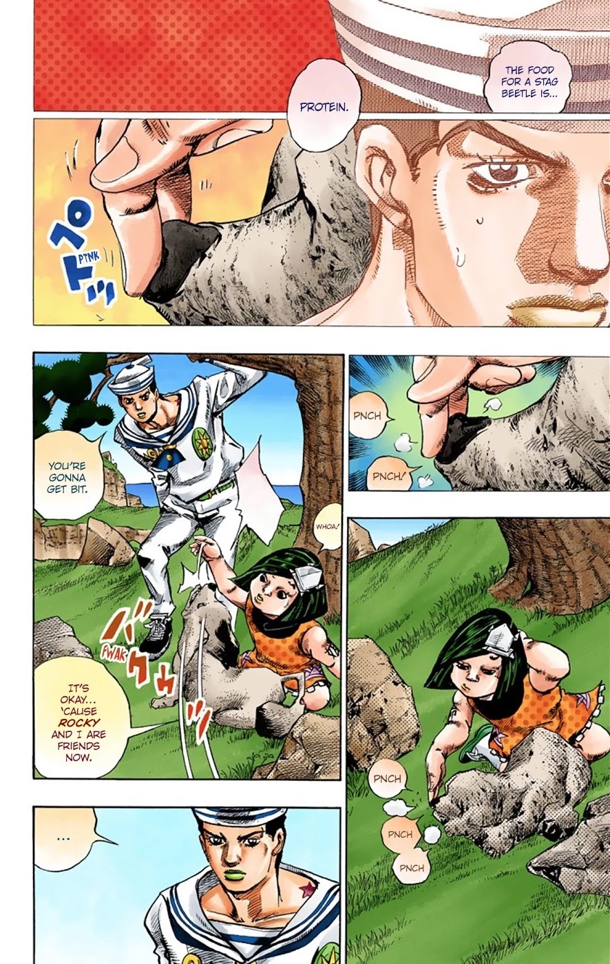 JoJo's Bizarre Adventure Part 8 - JoJolion (Official Colored) Chapter 34 page 13 - Chapter 34: Every Day is a Summer Vacation Part 1