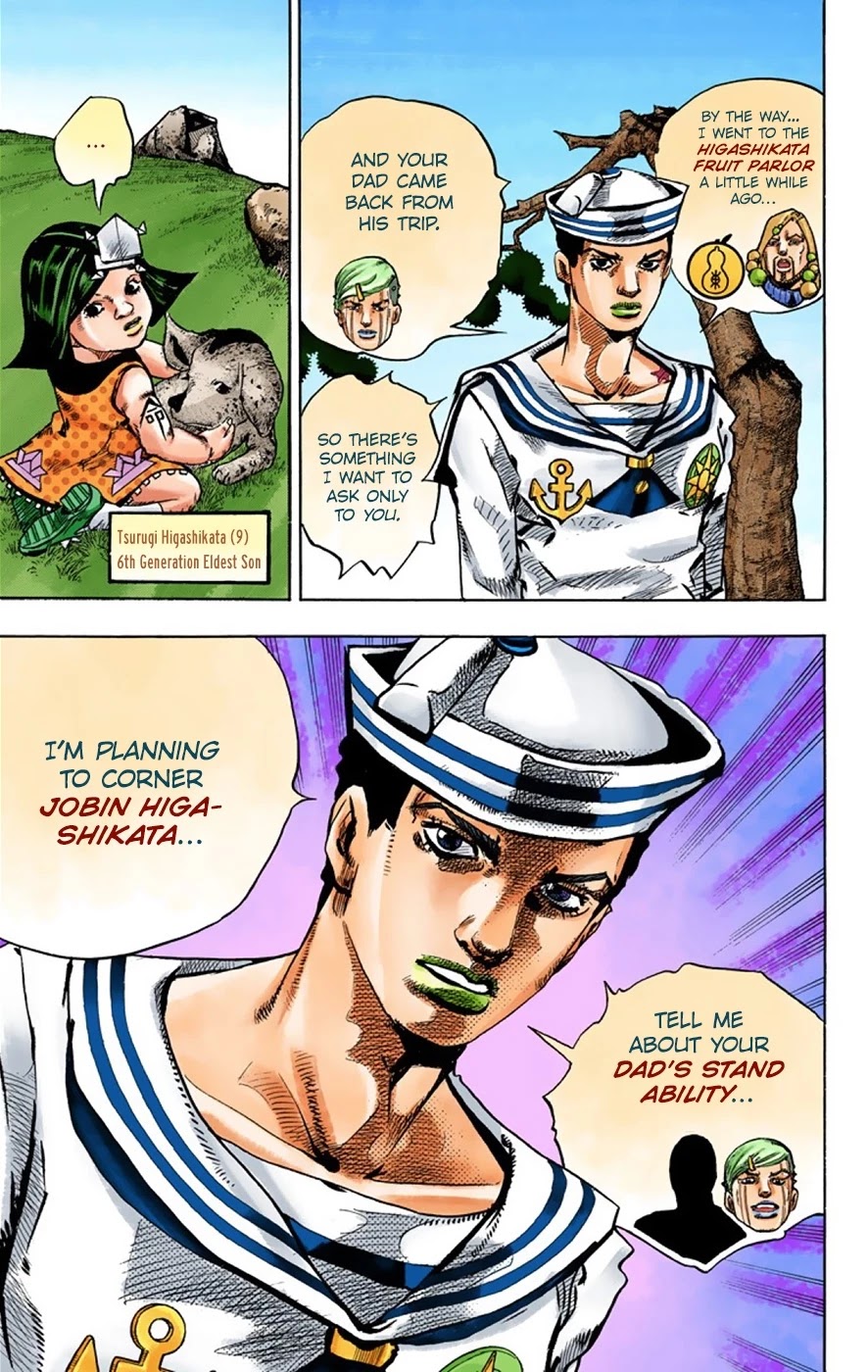 JoJo's Bizarre Adventure Part 8 - JoJolion (Official Colored) Chapter 34 page 14 - Chapter 34: Every Day is a Summer Vacation Part 1