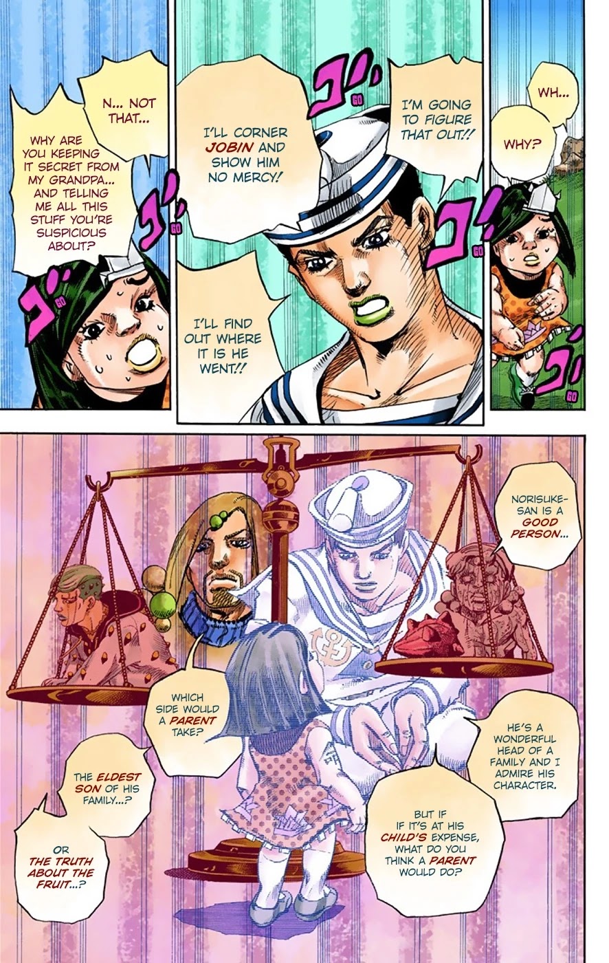 JoJo's Bizarre Adventure Part 8 - JoJolion (Official Colored) Chapter 34 page 18 - Chapter 34: Every Day is a Summer Vacation Part 1