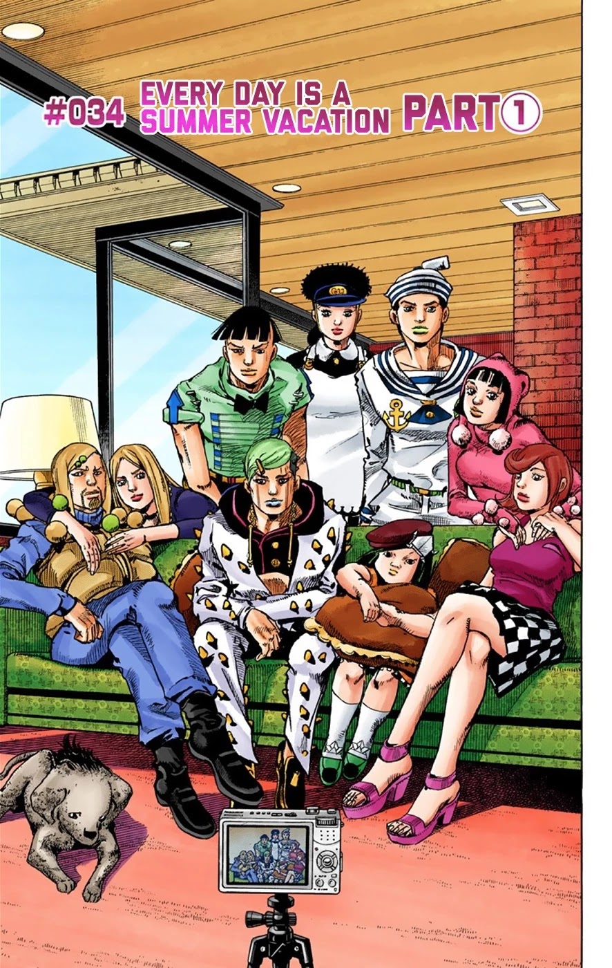 JoJo's Bizarre Adventure Part 8 - JoJolion (Official Colored) Chapter 34 page 2 - Chapter 34: Every Day is a Summer Vacation Part 1