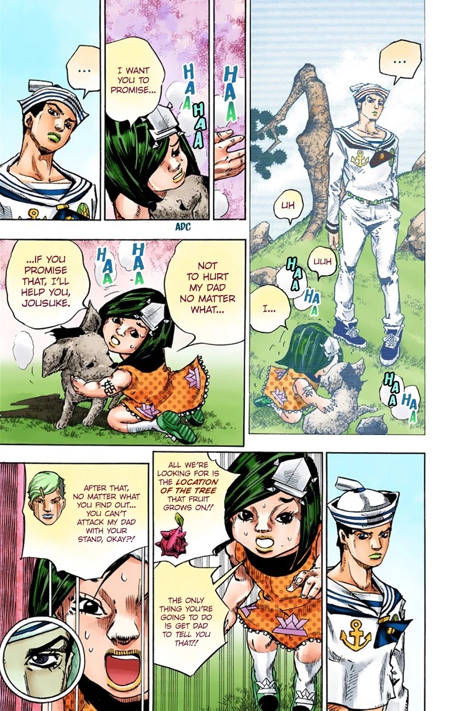 JoJo's Bizarre Adventure Part 8 - JoJolion (Official Colored) Chapter 34 page 22 - Chapter 34: Every Day is a Summer Vacation Part 1