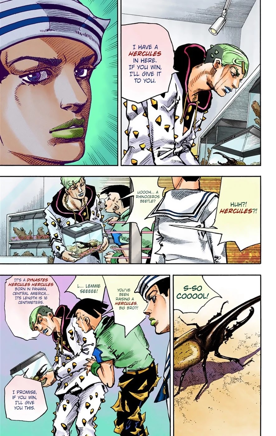 JoJo's Bizarre Adventure Part 8 - JoJolion (Official Colored) Chapter 34 page 37 - Chapter 34: Every Day is a Summer Vacation Part 1