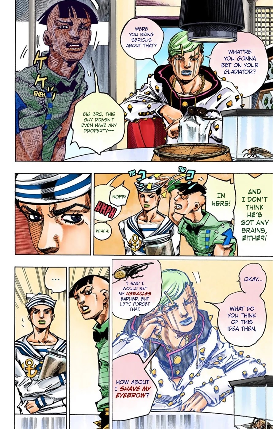 JoJo's Bizarre Adventure Part 8 - JoJolion (Official Colored) Chapter 35 page 11 - Chapter 35: Every Day is a Summer Vacation Part 2