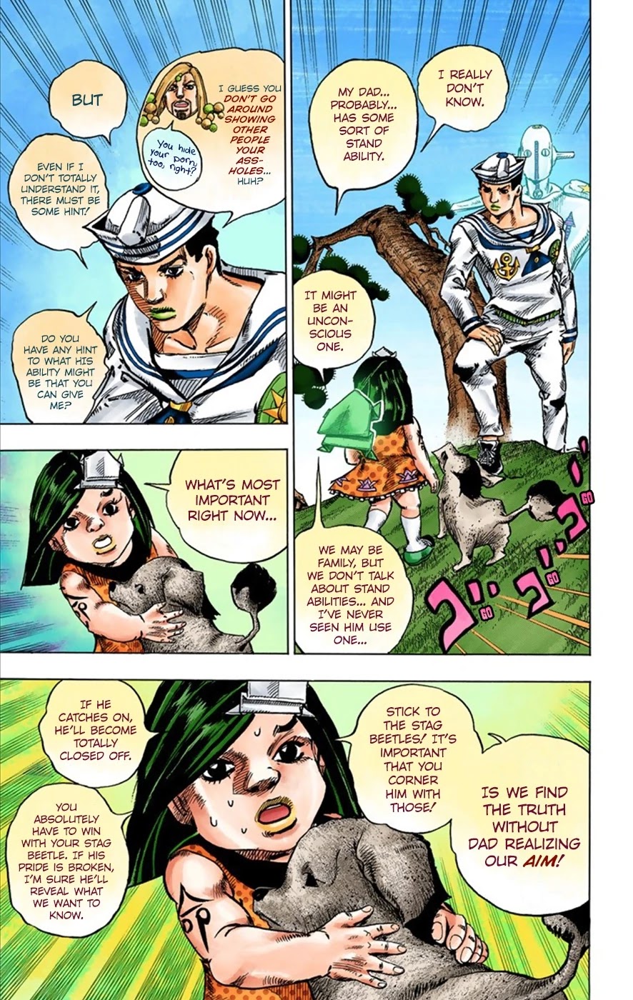 JoJo's Bizarre Adventure Part 8 - JoJolion (Official Colored) Chapter 35 page 18 - Chapter 35: Every Day is a Summer Vacation Part 2