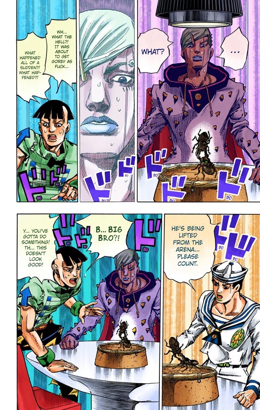 JoJo's Bizarre Adventure Part 8 - JoJolion (Official Colored) Chapter 35 page 28 - Chapter 35: Every Day is a Summer Vacation Part 2