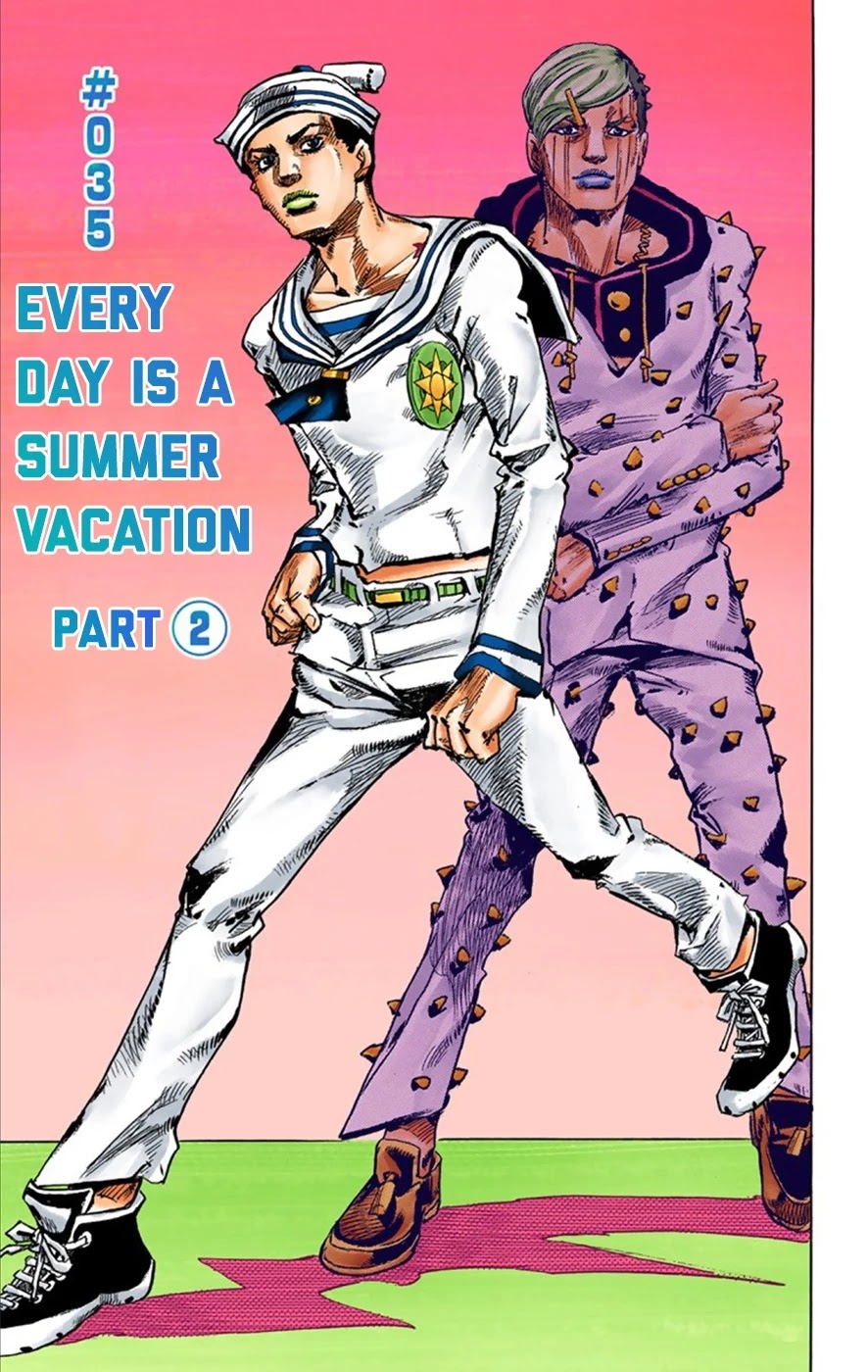 JoJo's Bizarre Adventure Part 8 - JoJolion (Official Colored) Chapter 35 page 7 - Chapter 35: Every Day is a Summer Vacation Part 2