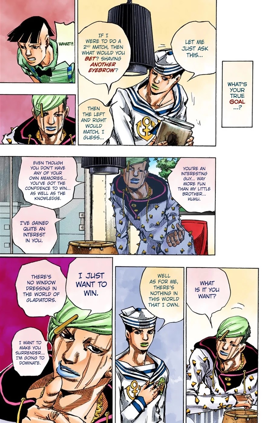 JoJo's Bizarre Adventure Part 8 - JoJolion (Official Colored) Chapter 36 page 15 - Chapter 36: Every Day is a Summer Vacation Part 3