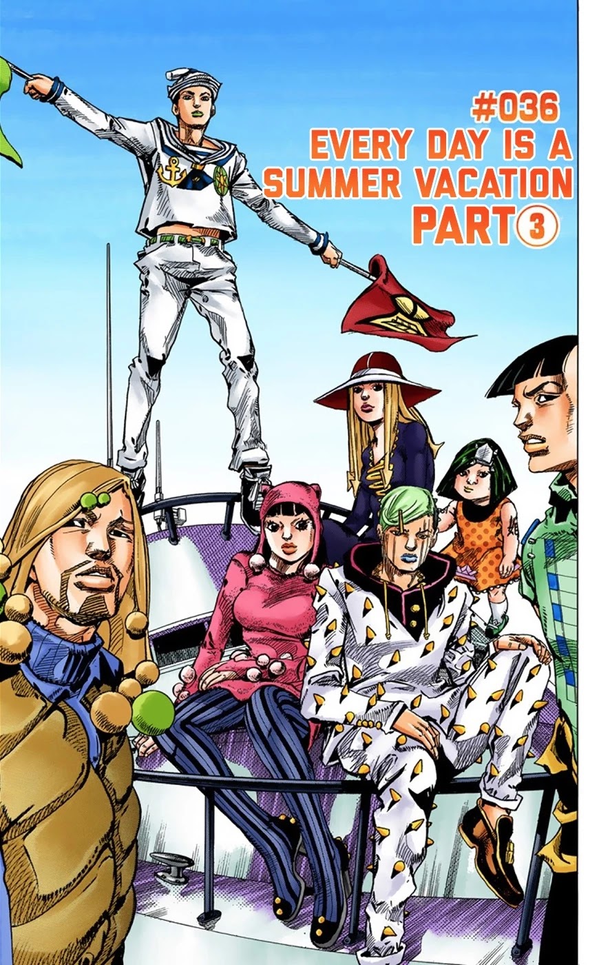 JoJo's Bizarre Adventure Part 8 - JoJolion (Official Colored) Chapter 36 page 2 - Chapter 36: Every Day is a Summer Vacation Part 3