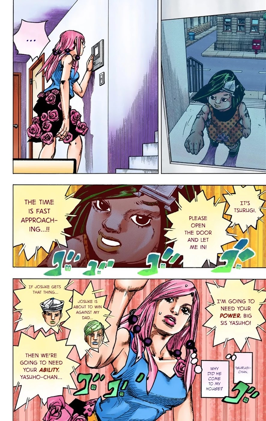 JoJo's Bizarre Adventure Part 8 - JoJolion (Official Colored) Chapter 36 page 5 - Chapter 36: Every Day is a Summer Vacation Part 3