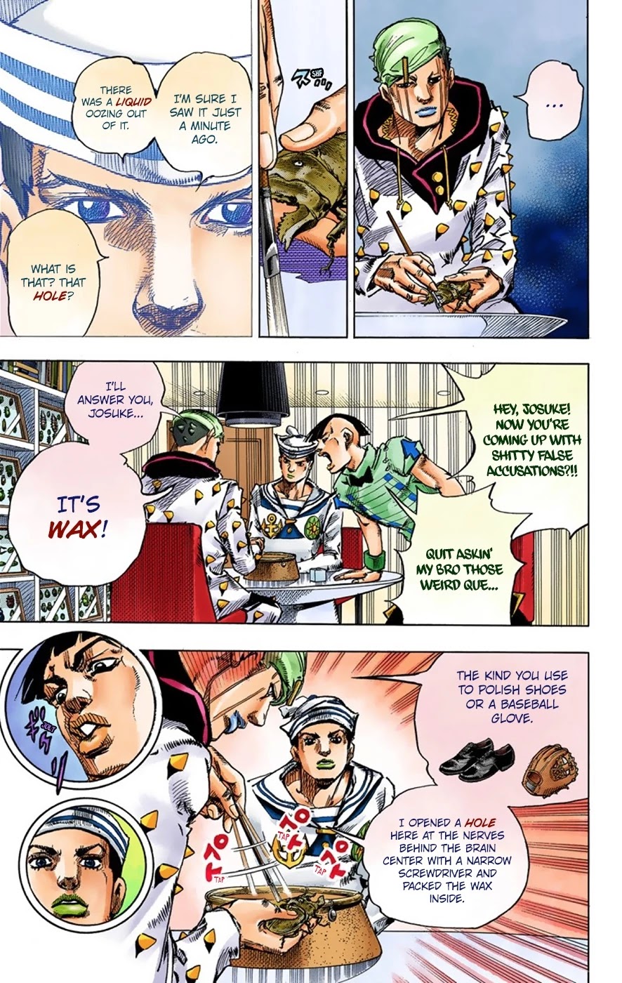 JoJo's Bizarre Adventure Part 8 - JoJolion (Official Colored) Chapter 37 page 12 - Chapter 37: Every Day is a Summer Vacation Part 4
