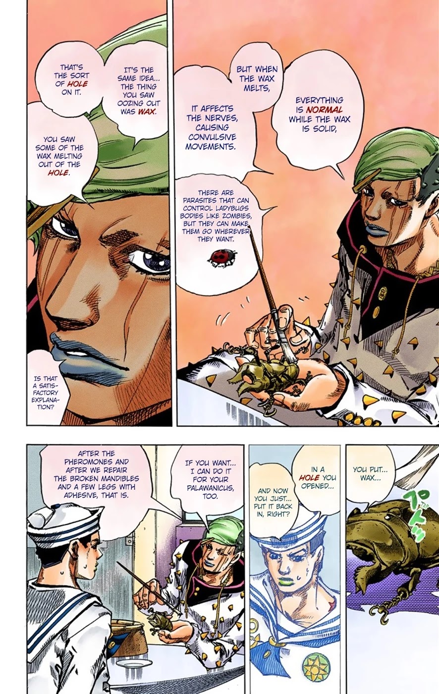 JoJo's Bizarre Adventure Part 8 - JoJolion (Official Colored) Chapter 37 page 13 - Chapter 37: Every Day is a Summer Vacation Part 4