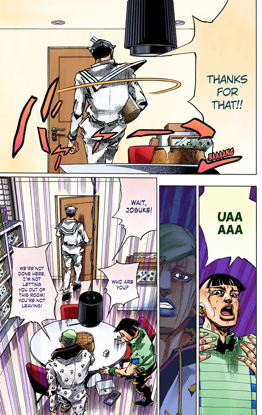 JoJo's Bizarre Adventure Part 8 - JoJolion (Official Colored) Chapter 37 page 38 - Chapter 37: Every Day is a Summer Vacation Part 4