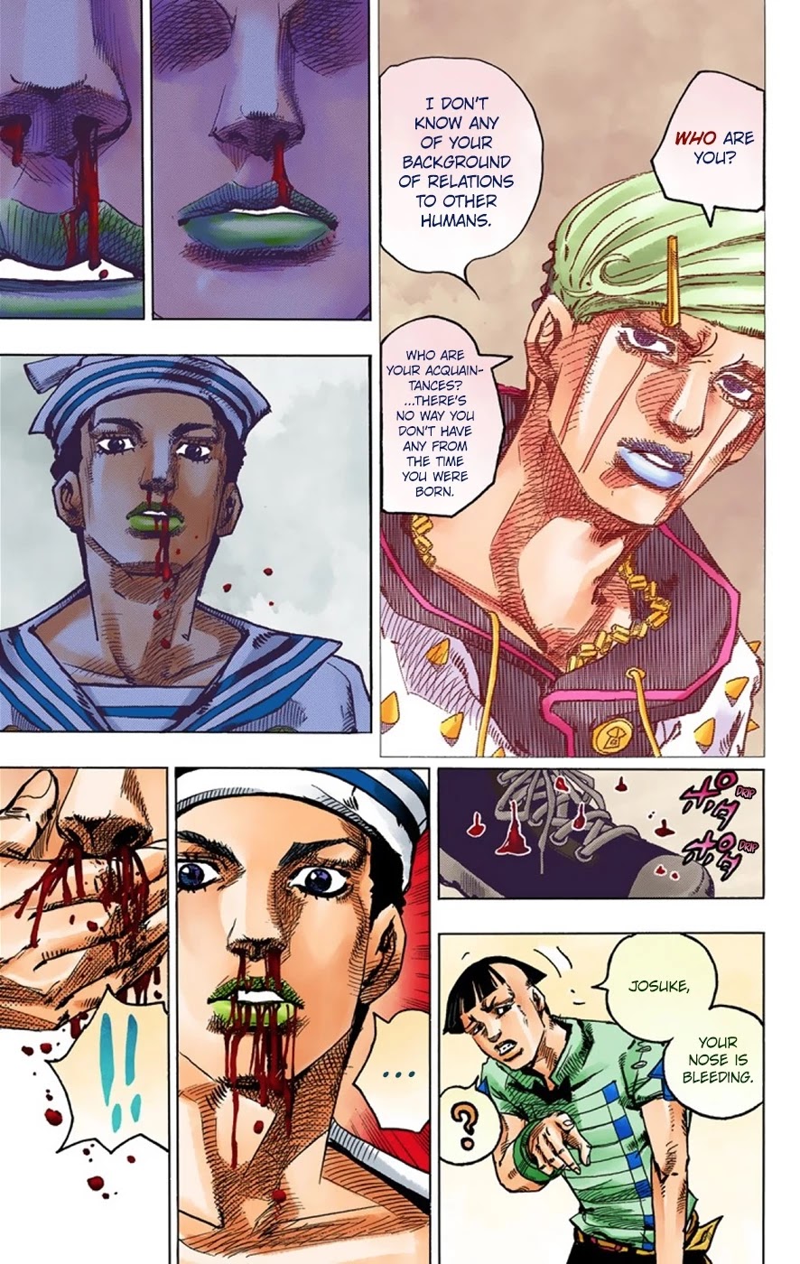 JoJo's Bizarre Adventure Part 8 - JoJolion (Official Colored) Chapter 38 page 15 - Chapter 38: Jobin Higashikata is a Stand User
